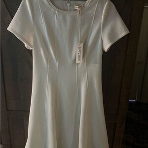 Rebecca Taylor Ivory Textured Dress NWT size 6